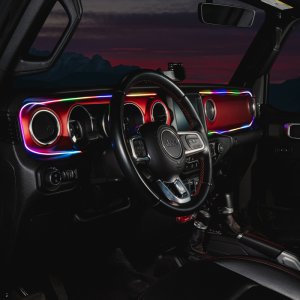 Jeep Gladiator JT LED Dash Strip Kit - Interior - ORACLE Lighting - Dynamic ColorSHIFT - `20-`23